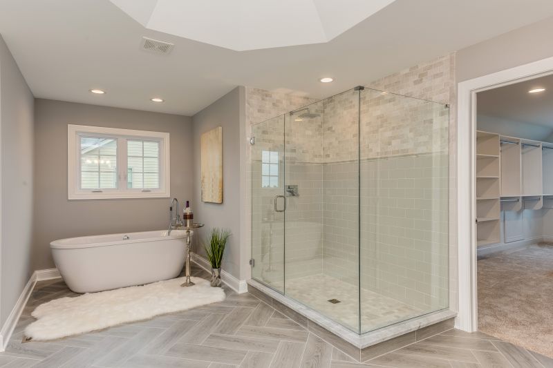 Bright and Open Shower Area